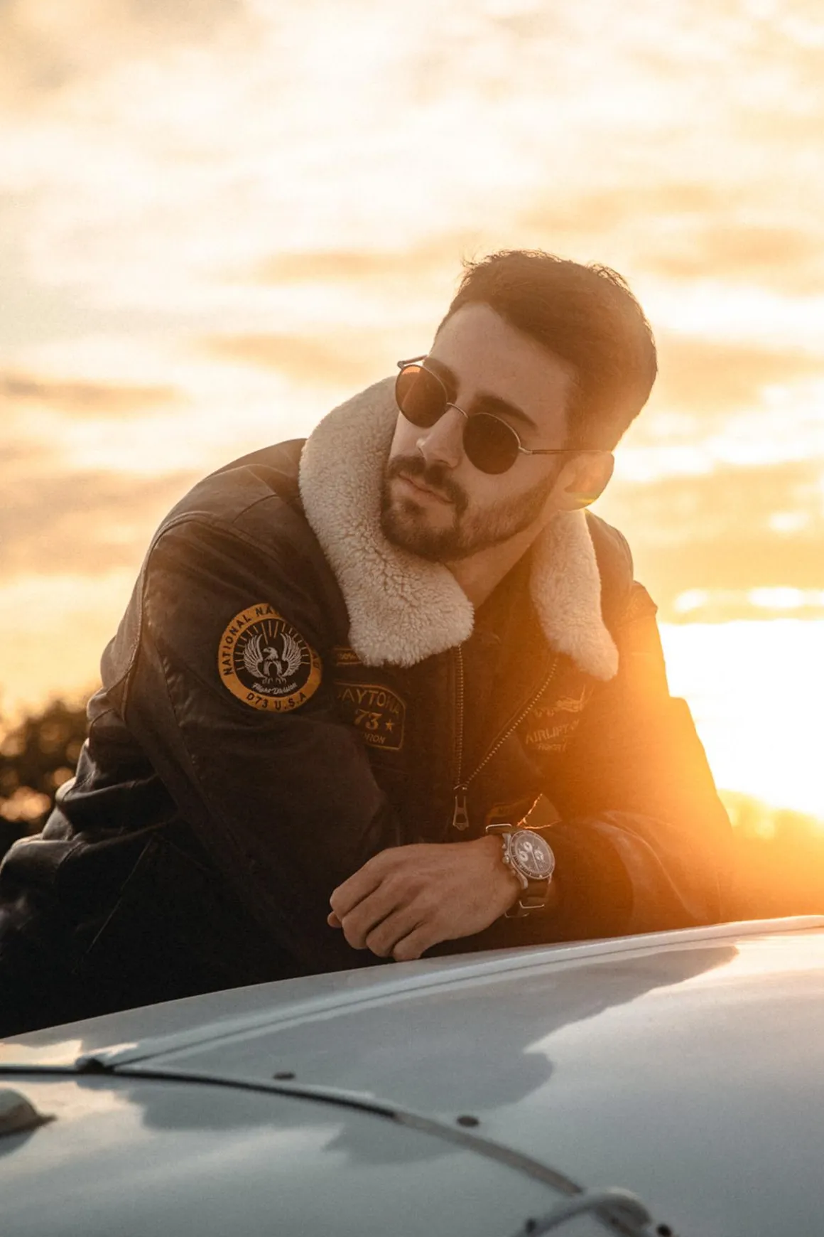 Blouson Homme Daytona Mock Lamb Ermis Black