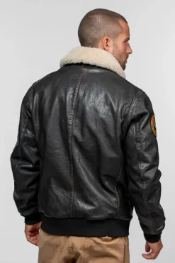 Blouson Homme Daytona Mock Lamb Ermis Black