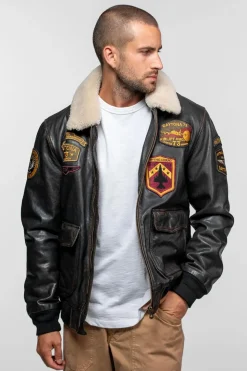 Blouson Homme Daytona Mock Lamb Ermis Black