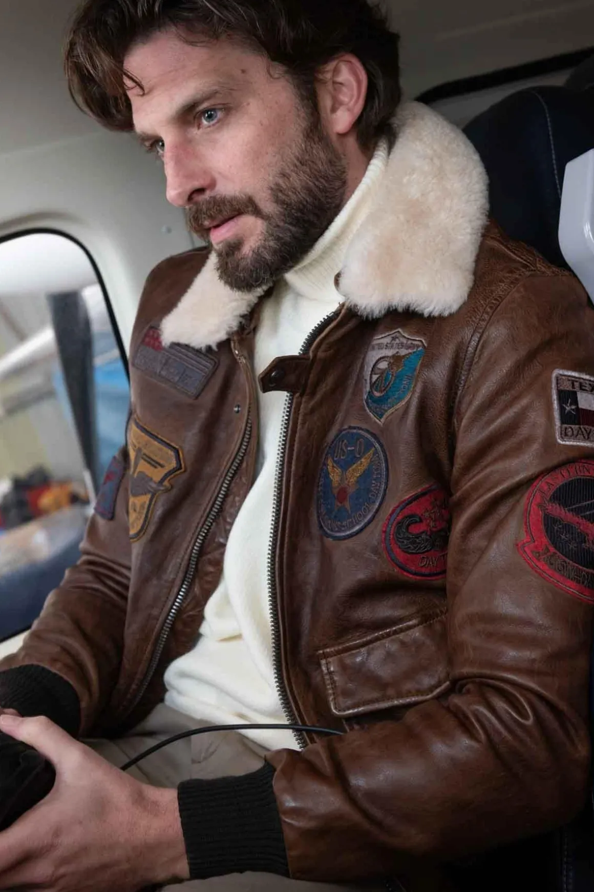 Blouson Homme Daytona Mythic + Fur Sheep Petrol Bison