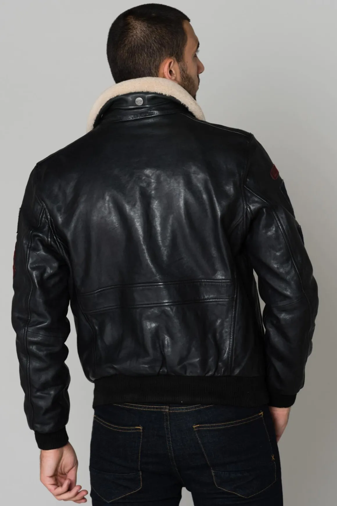 Blouson Homme Daytona Mythic Fur Sheep Petrol Black