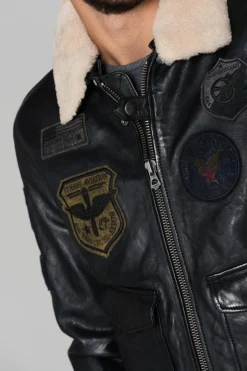 Blouson Homme Daytona Mythic Fur Sheep Petrol Black