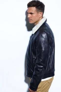 Blouson Homme Daytona Nentley Fake Fur Lamb Paolo Black