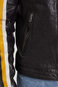 Blouson Homme Daytona Philadelphia Lamb Vita Black / Yellow
