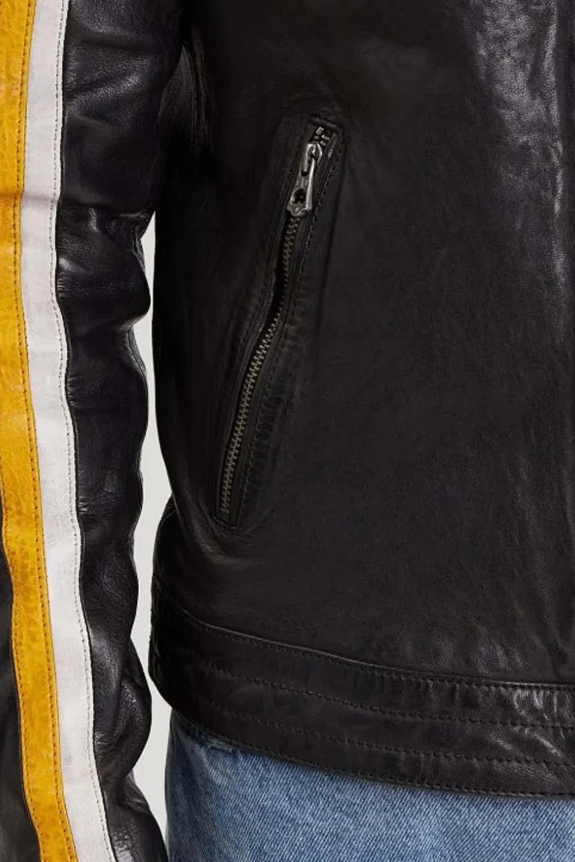 Blouson Homme Daytona Philadelphia Lamb Vita Black / Yellow