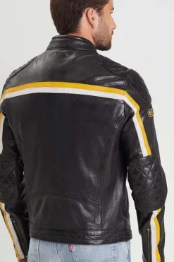 Blouson Homme Daytona Philadelphia Lamb Vita Black / Yellow