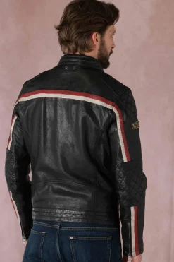 Blouson Homme Daytona Philadelphia Lamb Vita Black/Red