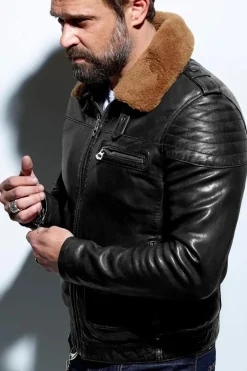 Blouson Homme Daytona Pirate Fur Lamb Ermis Black
