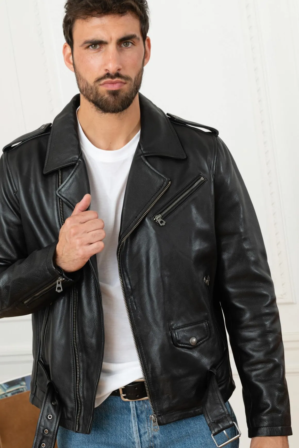 Blouson Homme Daytona Rick Cow Air Milled Black