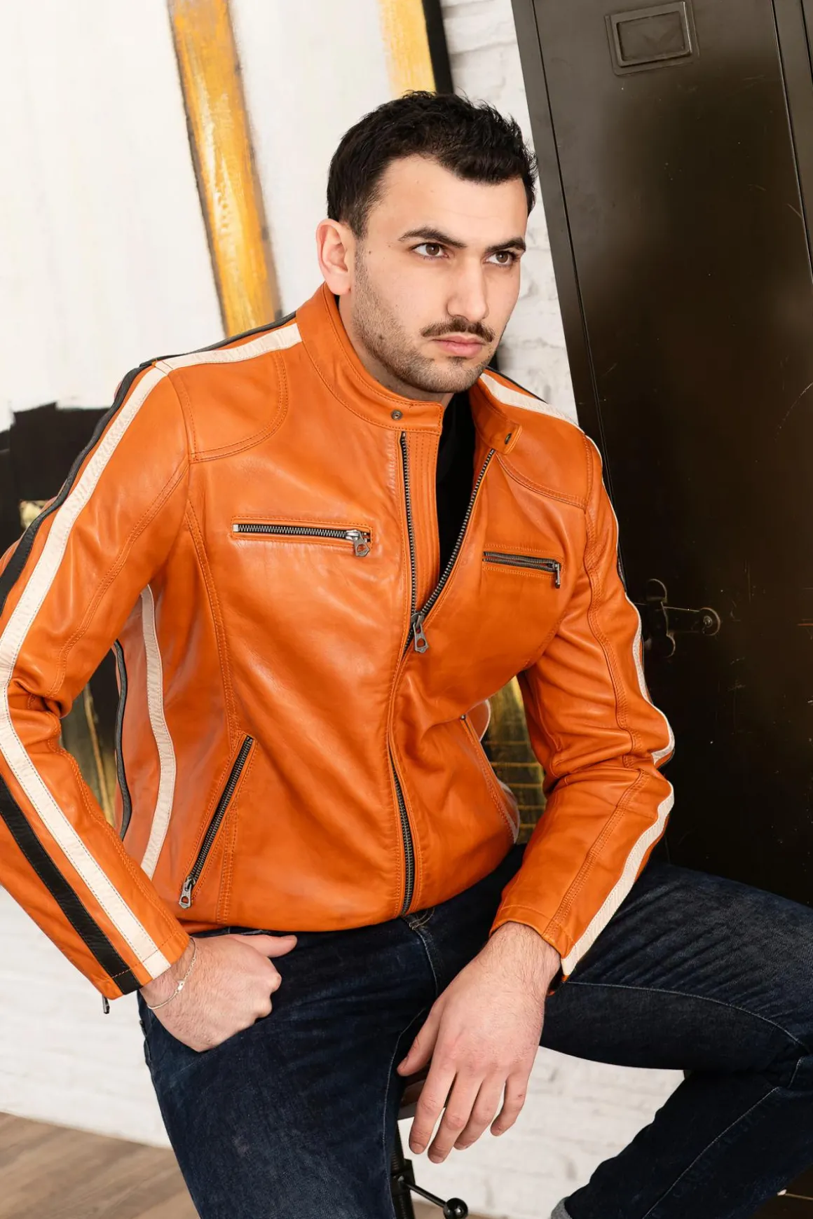 Blouson Homme Daytona Scotty Sheep Atlas Veg Burnt Orange