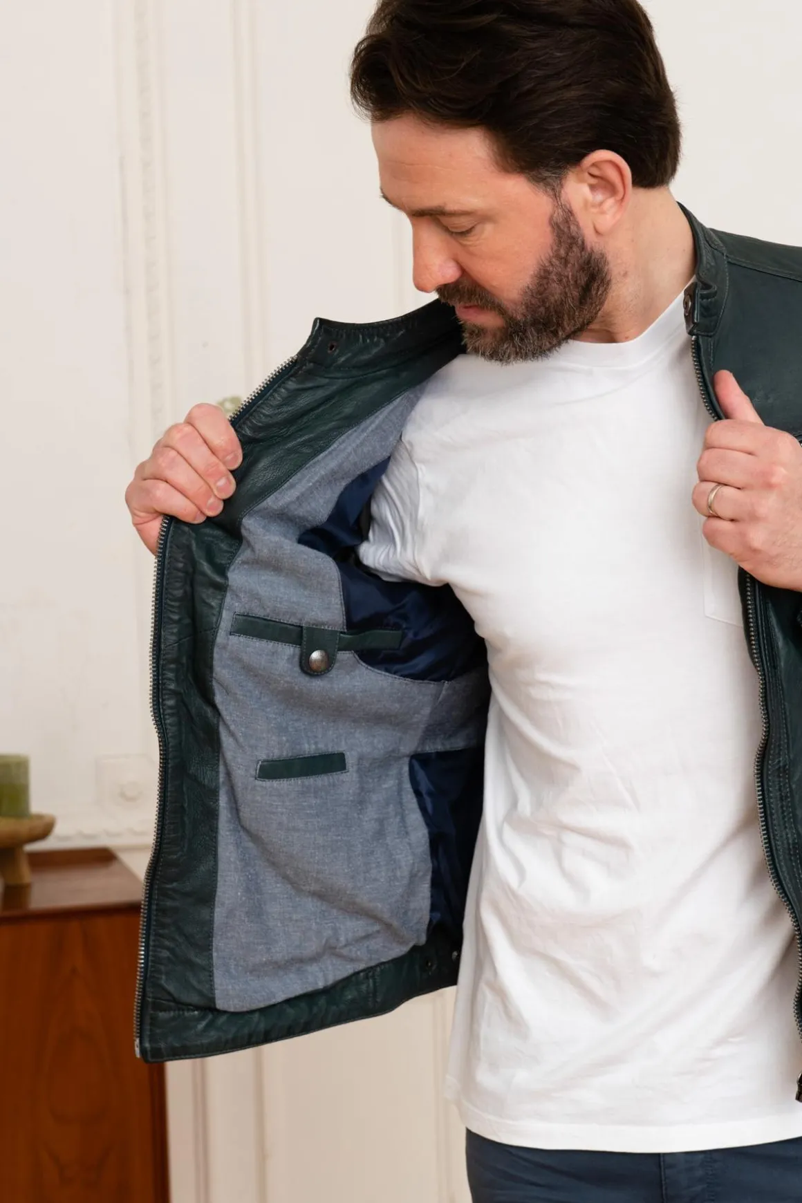 Blouson Homme Daytona Seaborn Lamb Vita Ocean