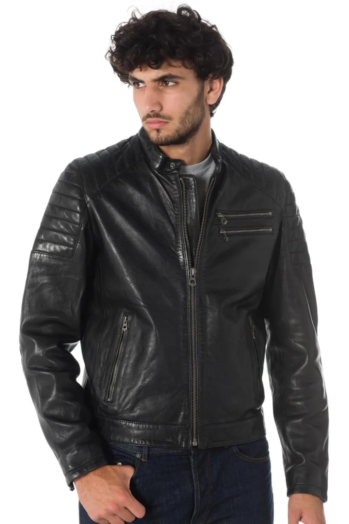 Blouson Homme Daytona Starget Lamb Paolo Black