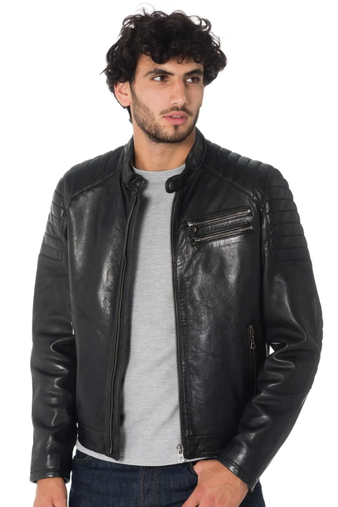 Blouson Homme Daytona Starget Lamb Paolo Black