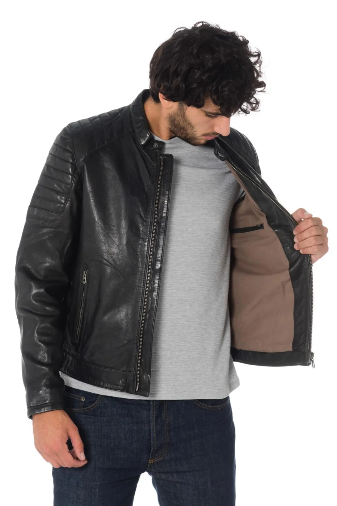 Blouson Homme Daytona Starget Lamb Paolo Black
