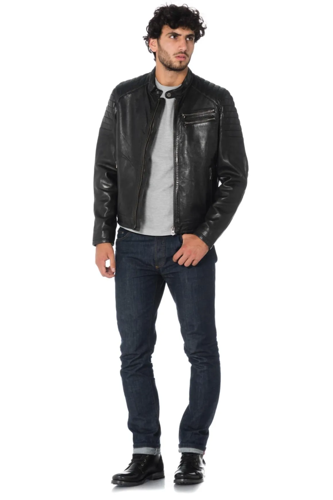 Blouson Homme Daytona Starget Lamb Paolo Black