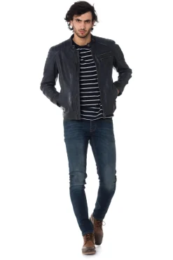 Blouson Homme Daytona Starget Lamb Paolo Midnight Blue
