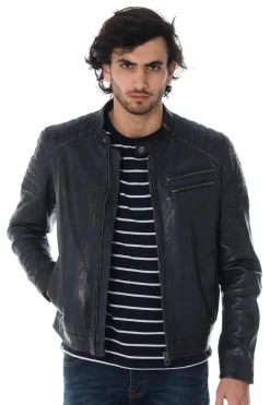 Blouson Homme Daytona Starget Lamb Paolo Midnight Blue