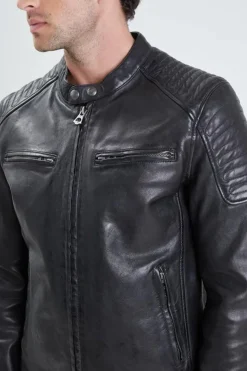 Blouson Homme Daytona Stirling Lamb Paolo Black