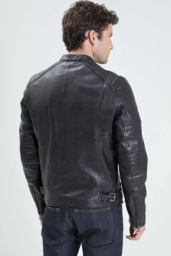 Blouson Homme Daytona Stirling Lamb Paolo Black