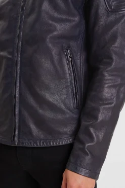 Blouson Homme Daytona Stirling Lamb Paolo Navy Blue
