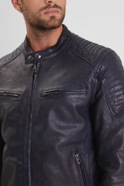 Blouson Homme Daytona Stirling Lamb Paolo Navy Blue