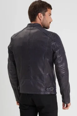 Blouson Homme Daytona Stirling Lamb Paolo Navy Blue