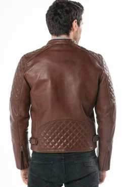 Blouson Homme Daytona Truckston Cow Veg Dark Cognac