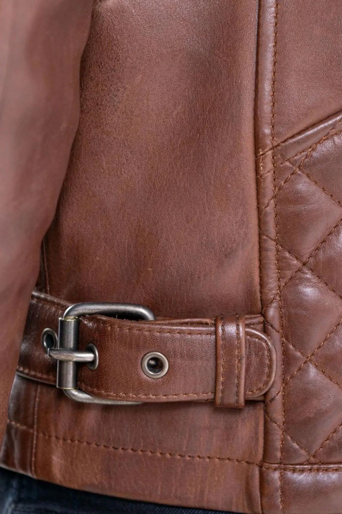 Blouson Homme Daytona Truckston Cow Veg Dark Cognac
