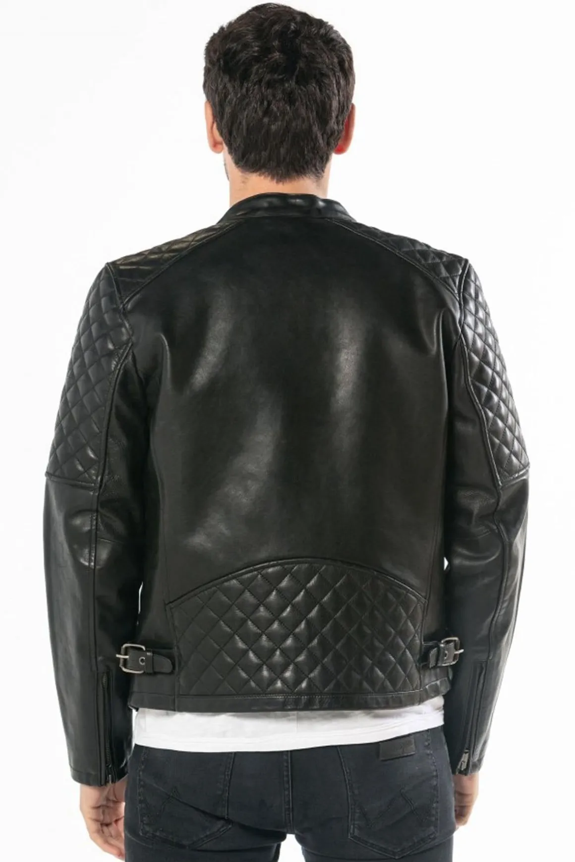 Blouson Homme Daytona Truckston Cow Veg Black