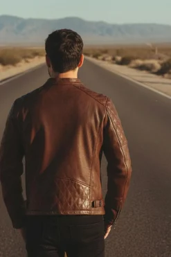 Blouson Homme Daytona Truckston Cow Veg Brandy