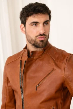 Blouson Homme Daytona Truckston Cow Veg Cognac