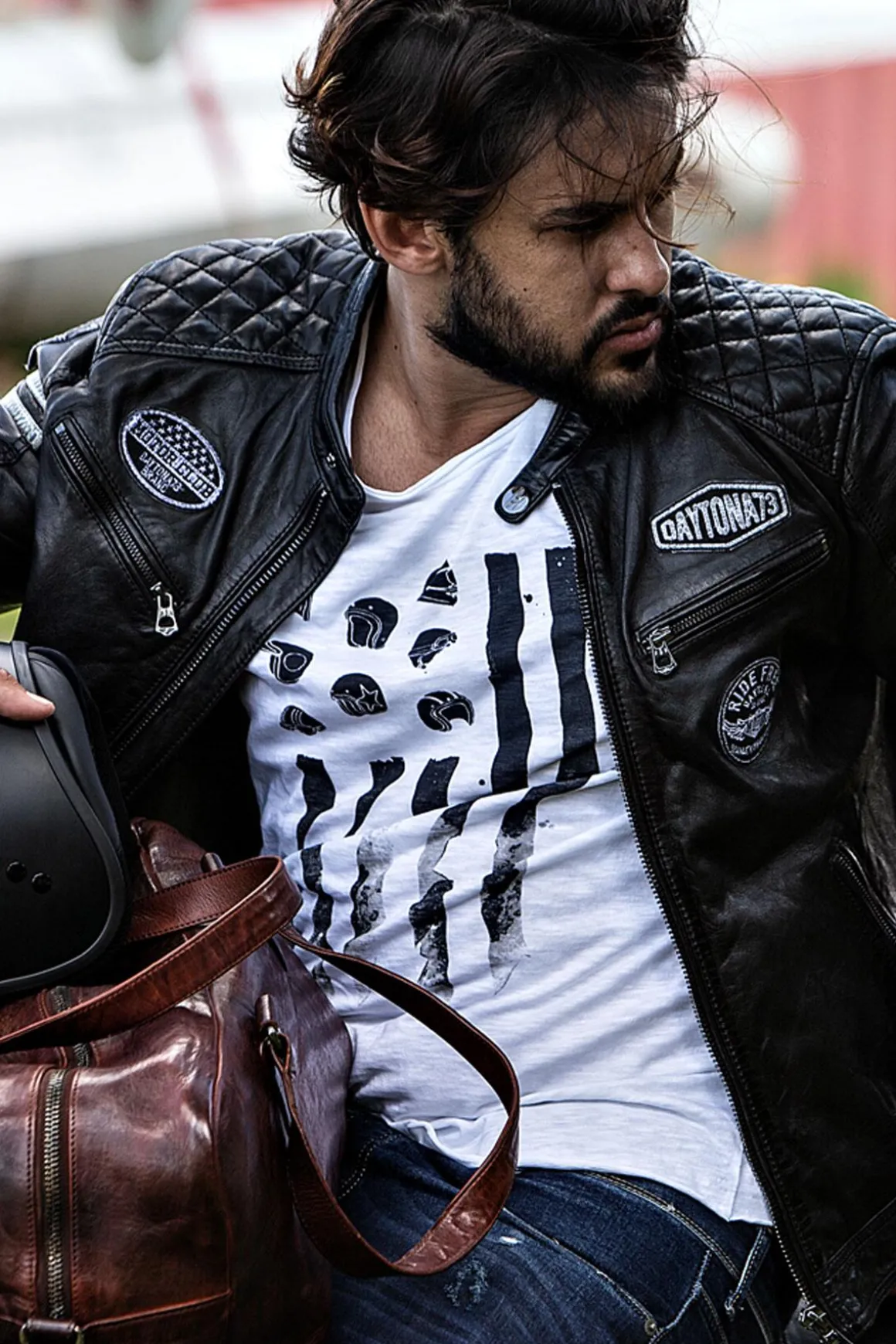 Blouson Homme Daytona Walker Sheep Atlas Black