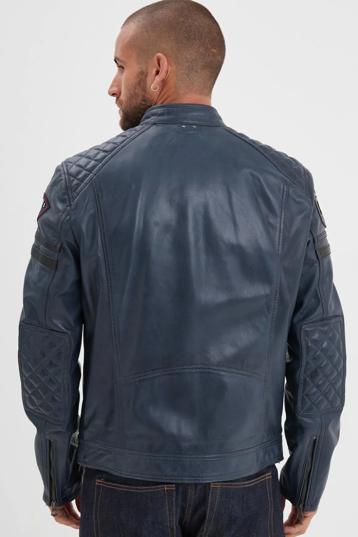 Blouson Homme Daytona Walkor Sheep Atlas Veg Short Blue