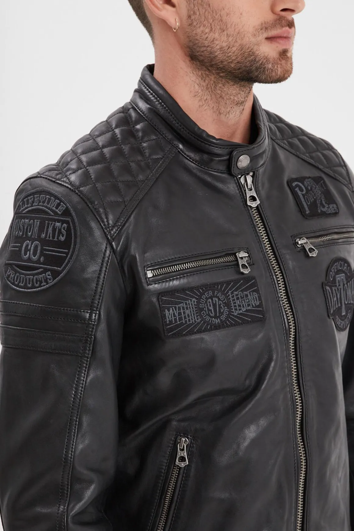 Blouson Homme Daytona Walkor Sheep Atlas Veg Black/Black