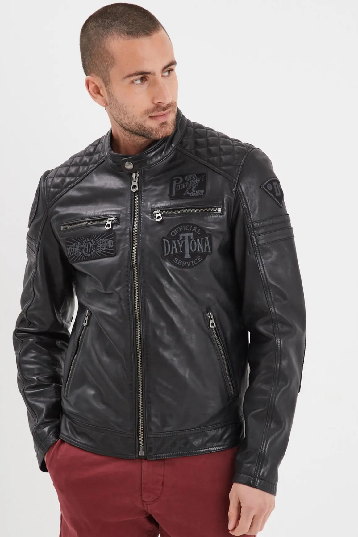 Blouson Homme Daytona Walkor Sheep Atlas Veg Black/Black