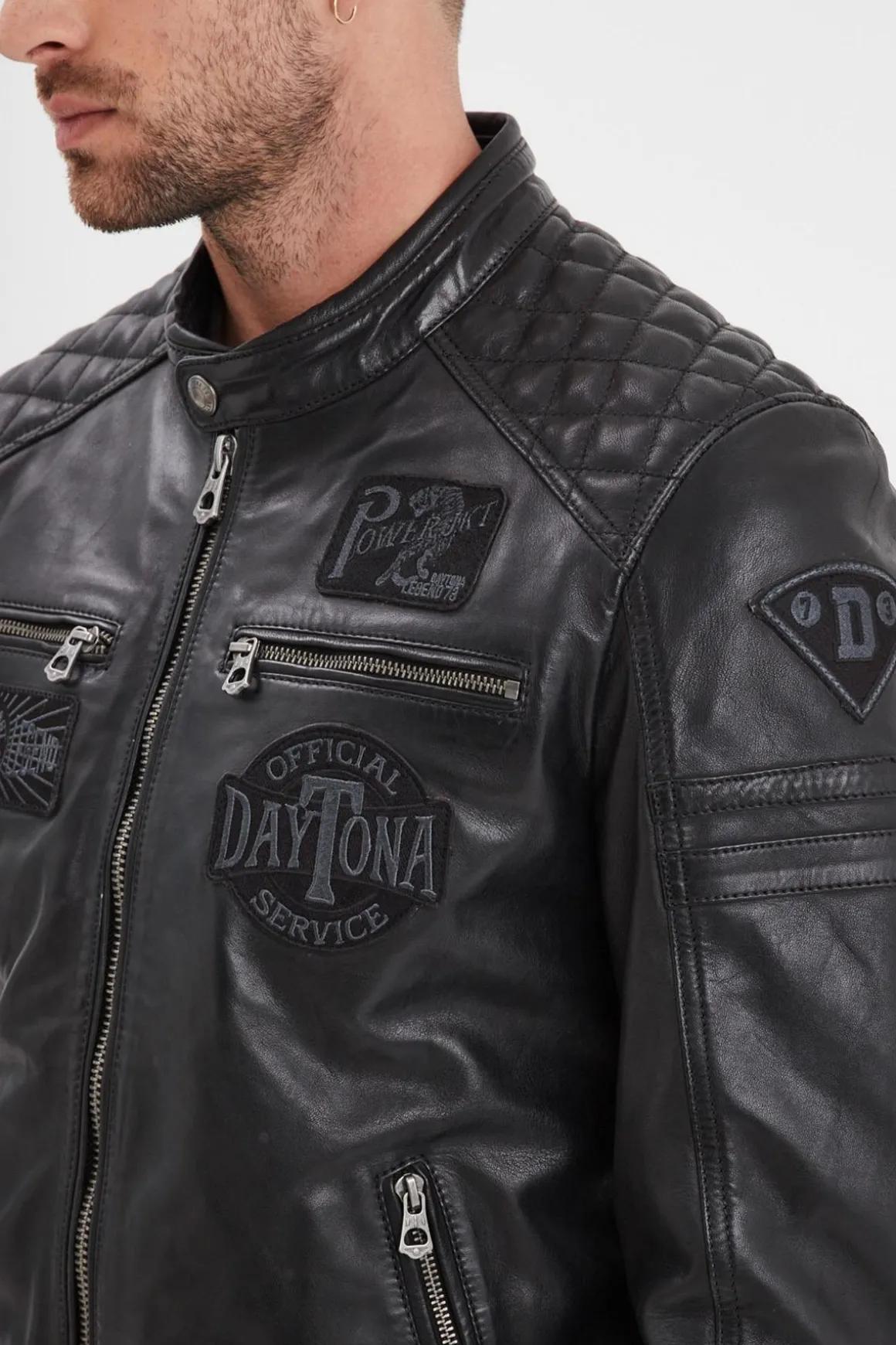 Blouson Homme Daytona Walkor Sheep Atlas Veg Black/Black