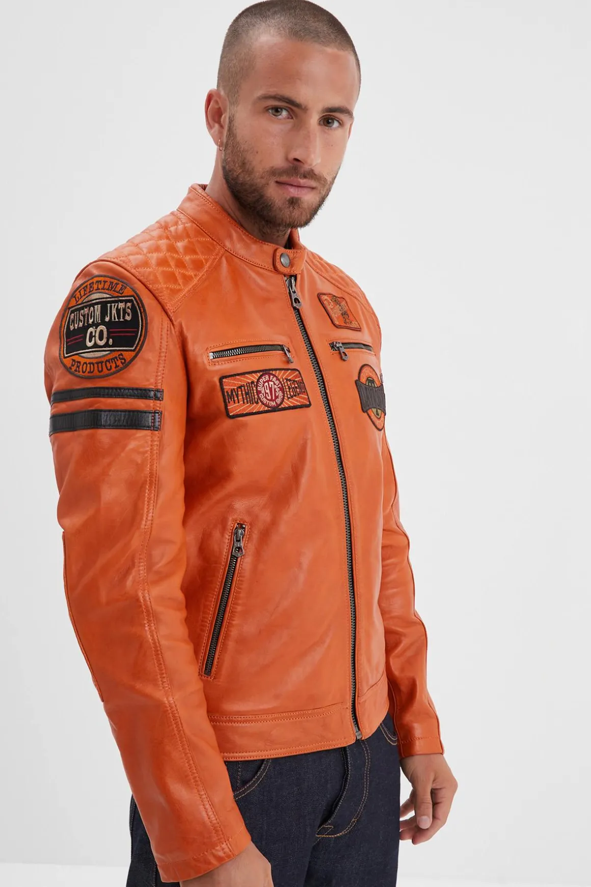 Blouson Homme Daytona Walkor Sheep Atlas Veg Burnt Orange