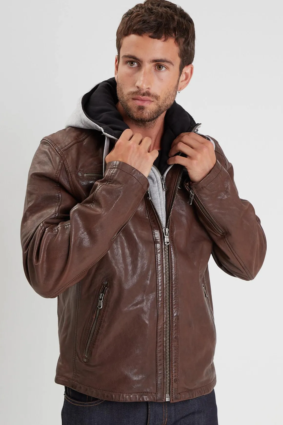 Blouson Homme Daytona Winston Hood Lamb Vita Bison