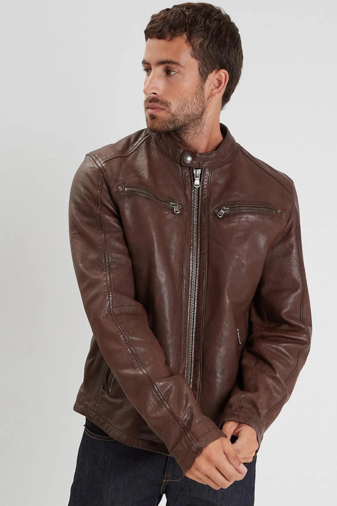 Blouson Homme Daytona Winston Hood Lamb Vita Bison