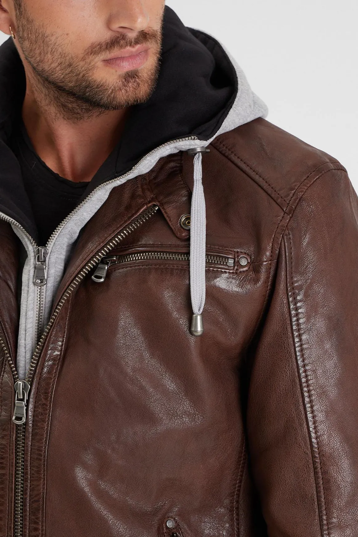 Blouson Homme Daytona Winston Hood Lamb Vita Bison