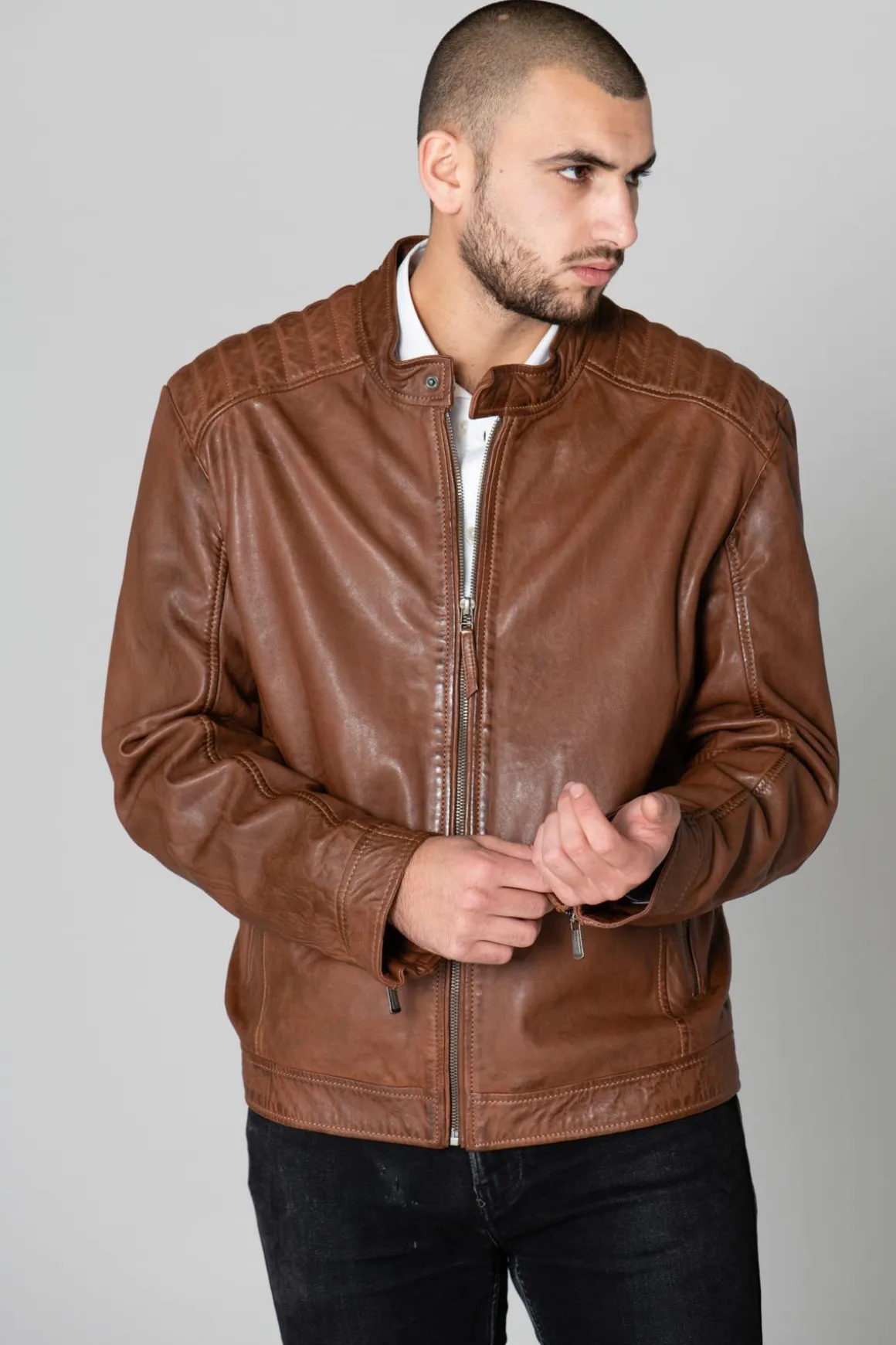 Blouson Homme Deercraft Eagle Nslv Cognac