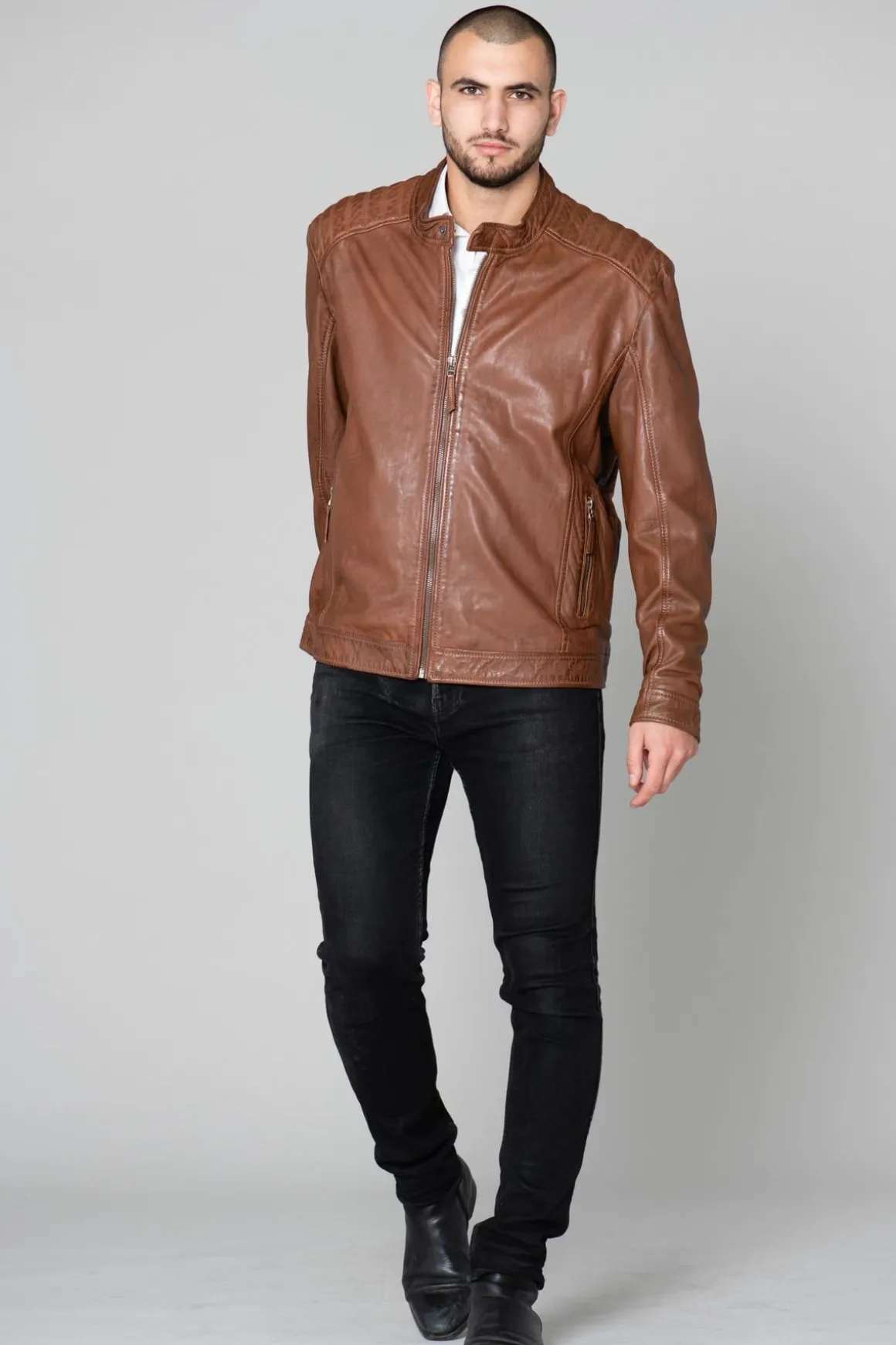 Blouson Homme Deercraft Eagle Nslv Cognac