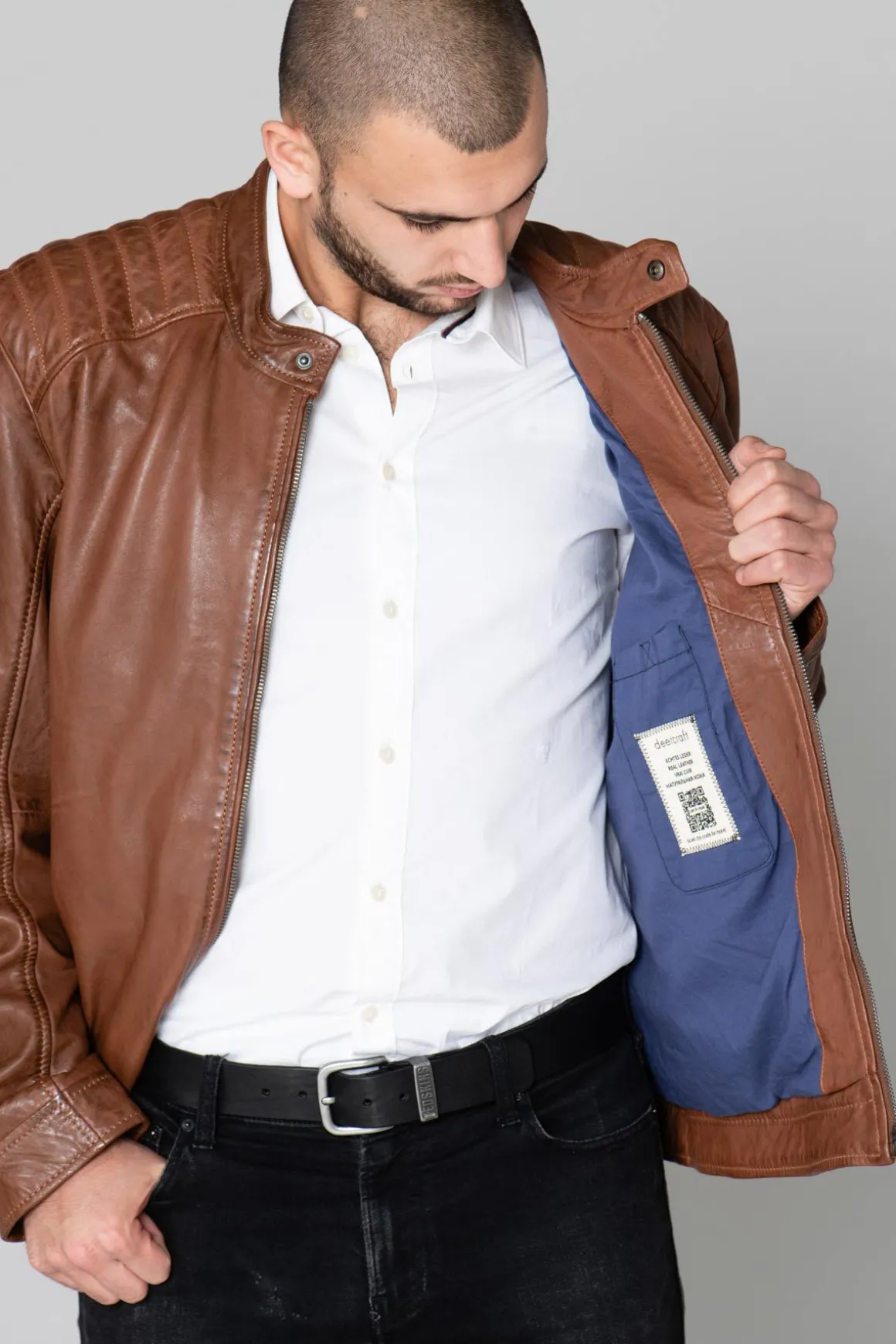 Blouson Homme Deercraft Eagle Nslv Cognac
