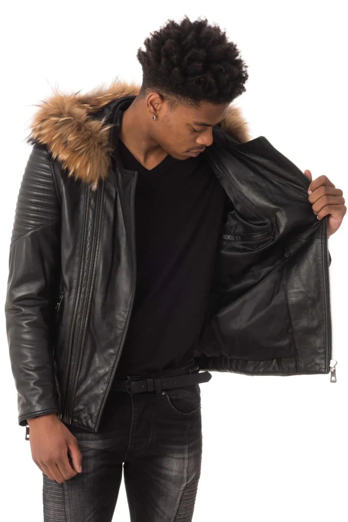 Blouson Homme Giovanni Oscar Ag Noir