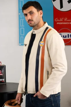 Blouson Homme Gulf Roadmaster Jacket Light Beige
