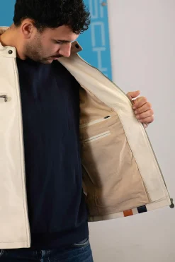 Blouson Homme Gulf Roadmaster Jacket Light Beige