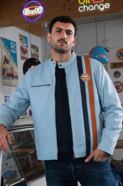 Blouson Homme Gulf Roadmaster Light Blue