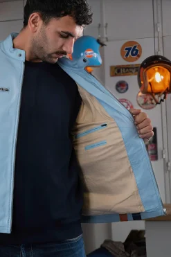 Blouson Homme Gulf Roadmaster Light Blue