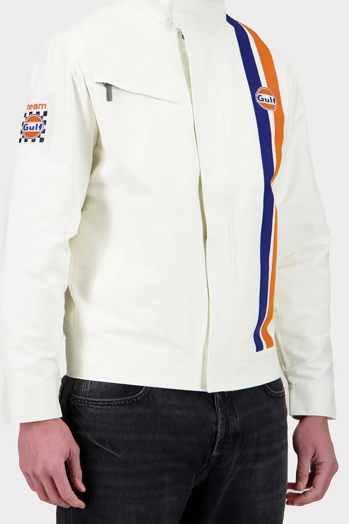 Blouson Homme Gulf Veste Jam03-003 Cream White