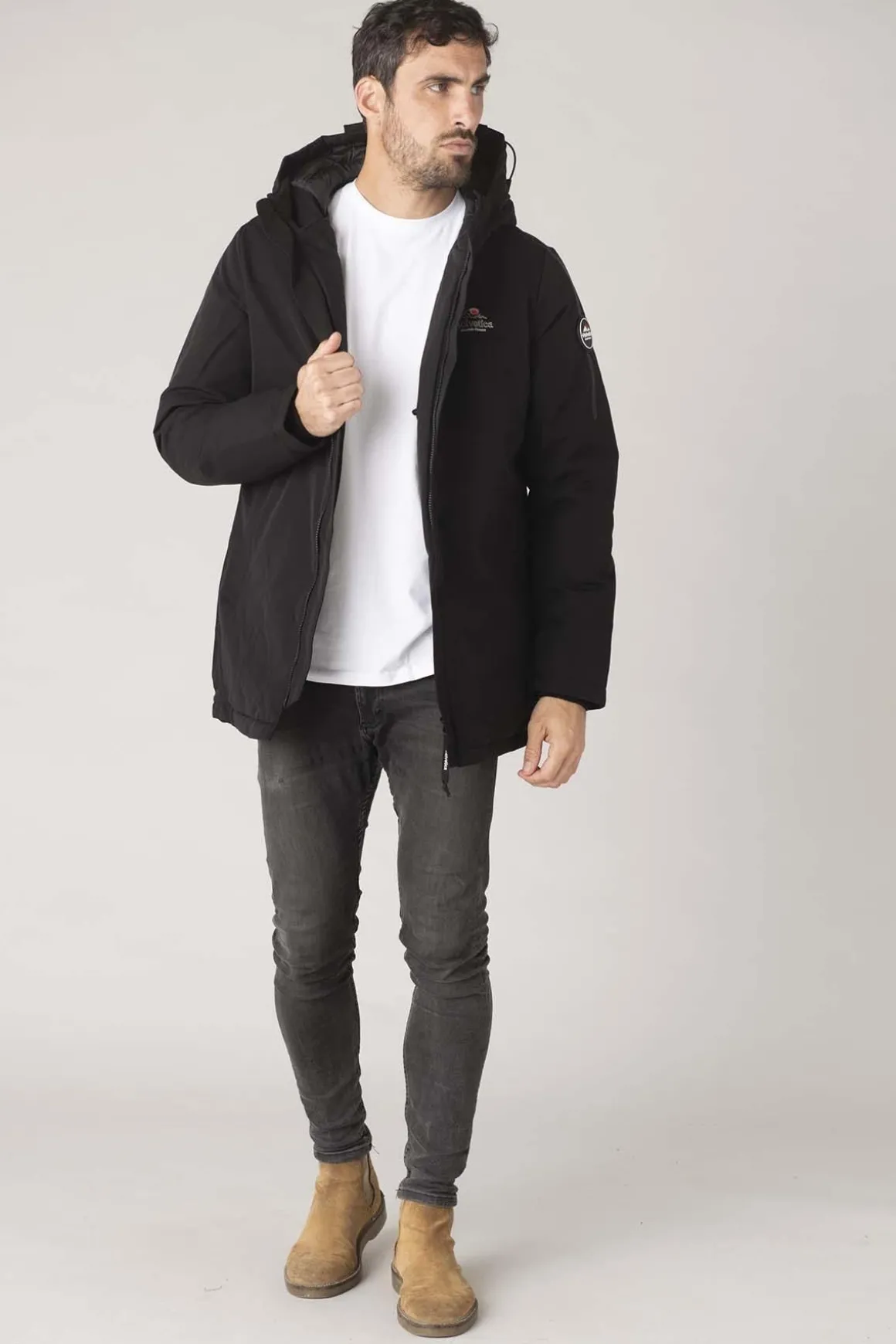 Blouson Homme Helvetica Mountain Pioneers Bronson K Black